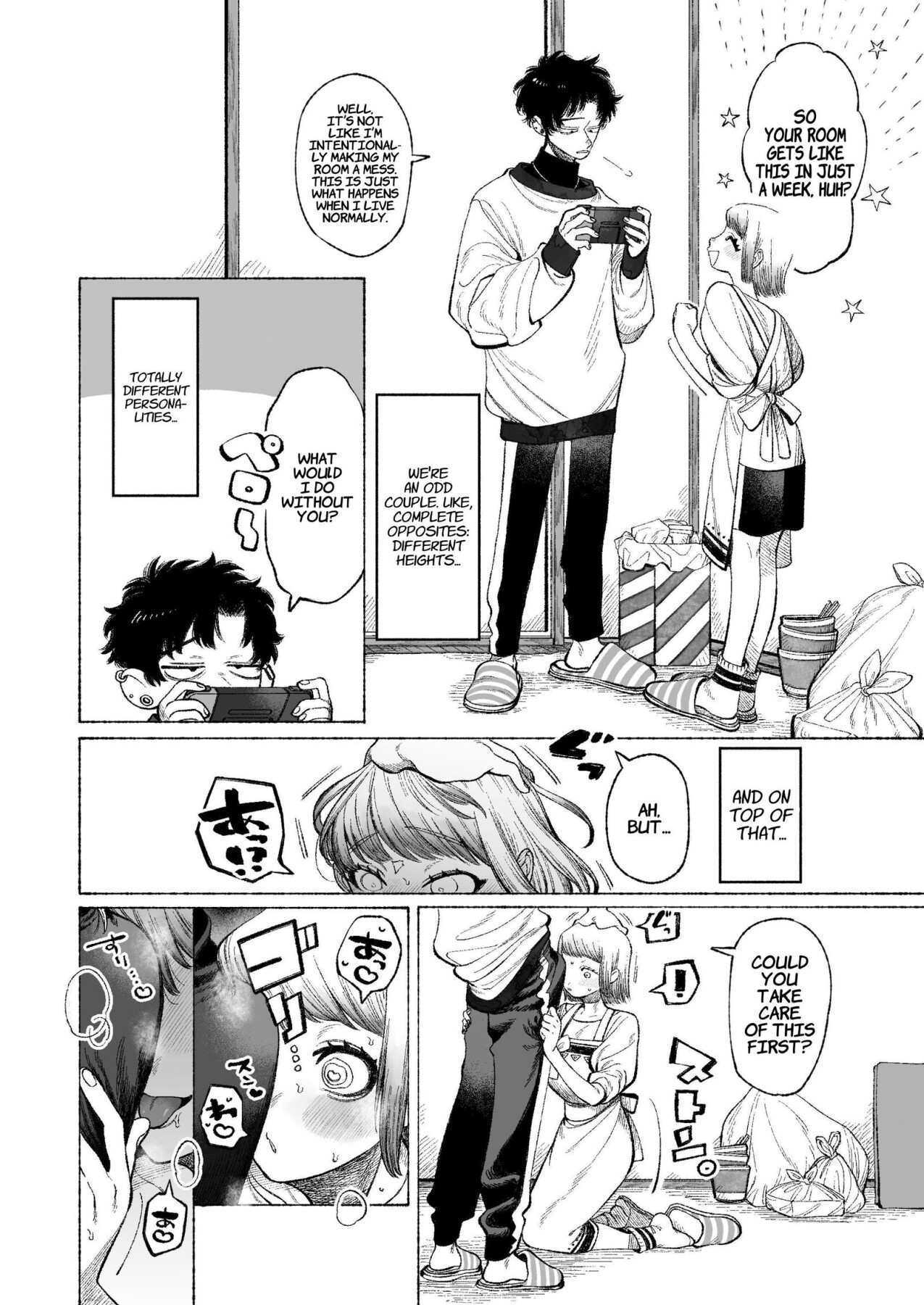 Hentai Manga Comic-My Sadistic Boyfriend Tetsu-kun Wants Me To Tease His Nipples!-Read-3